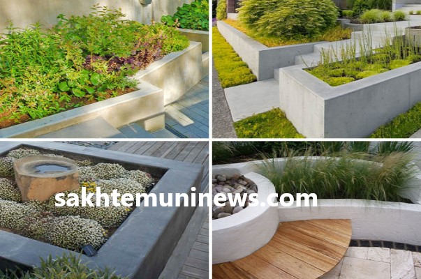 ابعاد گلدان های بتنی برای گذر گاه ها | ساختمونی نیوز